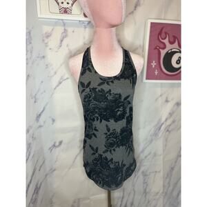 Adidas Climate Womens racerback floral tank top sz XS
